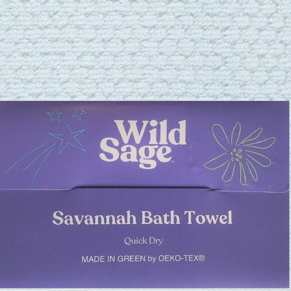 3 new MOONLIGHT JADE Wild Sage Savannah Quick Dry 90% Cotton 30"x54" BATH Towels - Picture 2 of 7